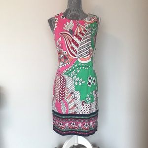 Maggy London pink multi dress